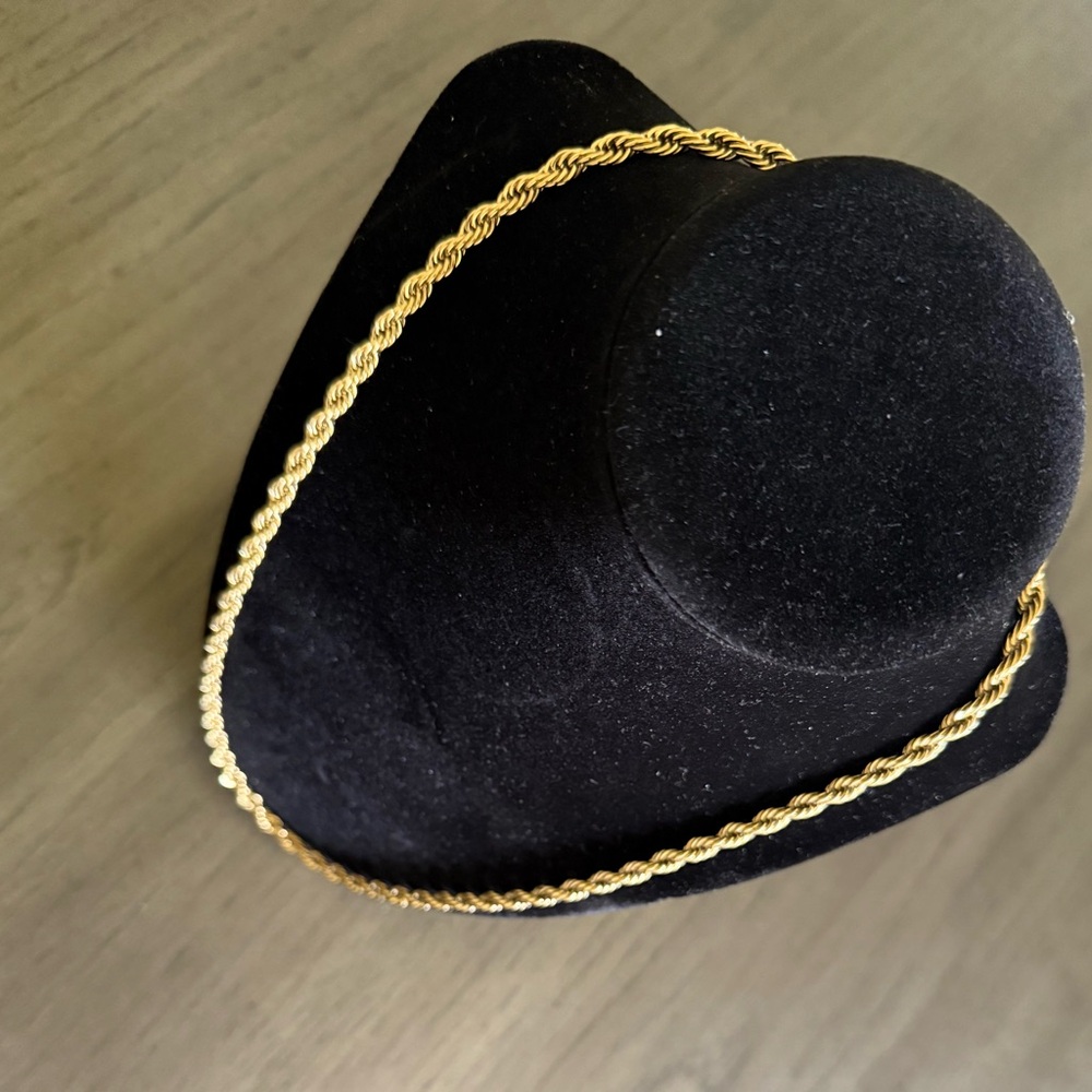 Gold Plated Rope Chain - Picture 3 of 7